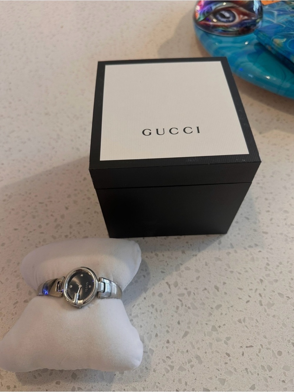 Gucci Women's Silver Bracelet Watch - Guccissima model